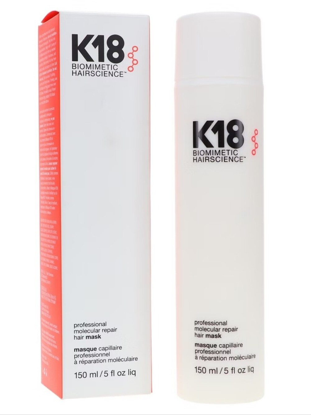 K18 Biolmimetic Hairscience Professional Hair Mask – White